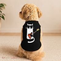Funny Cat Wearing Sunglasses Playing Bass Guitar Doggie Tank thumb 2
