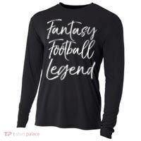 Fantasy Championship Winner Trophy Fantasy Football Legend Gift Cooling Performance Long Sleeve Crew thumb 0