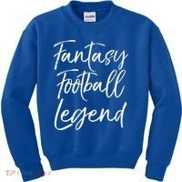 Fantasy Championship Winner Trophy Fantasy Football Legend Gift Kids Sweatshirt thumb 0