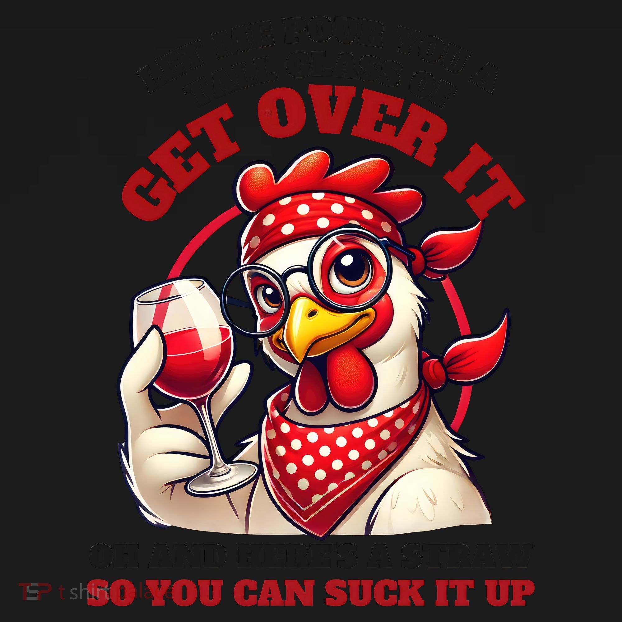 Funny Chicken Western Let Me Pour You A Glass Of Get Over It Toddler Hoodie