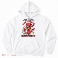 Funny Chicken Western Let Me Pour You A Glass Of Get Over It Hoodie thumb 0
