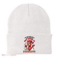 Funny Chicken Western Let Me Pour You A Glass Of Get Over It Beanie thumb 0