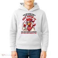 Funny Chicken Western Let Me Pour You A Glass Of Get Over It Kids Hoodie thumb 4
