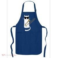 Funny Cat Wearing Sunglasses Playing Trombone Apron thumb 0