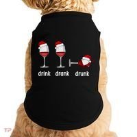 Funny Christmas Wine Grammar Verb Conjugation Party Doggie Tank thumb 0