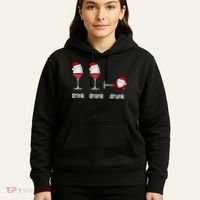 Funny Christmas Wine Grammar Verb Conjugation Party Hoodie thumb 5