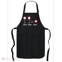 Funny Christmas Wine Grammar Verb Conjugation Party Apron thumb 0
