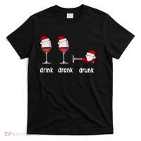 Funny Christmas Wine Grammar Verb Conjugation Party T-Shirt thumb 0