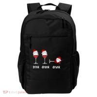 Funny Christmas Wine Grammar Verb Conjugation Party Backpack thumb 0