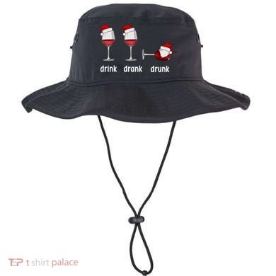 Funny Christmas Wine Grammar Verb Conjugation Party Bucket Hat