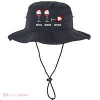 Funny Christmas Wine Grammar Verb Conjugation Party Bucket Hat thumb 0
