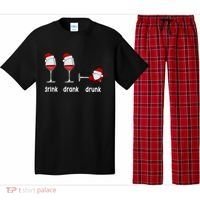 Funny Christmas Wine Grammar Verb Conjugation Party Pajama Set thumb 0