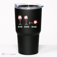 Funny Christmas Wine Grammar Verb Conjugation Party Tumbler thumb 0