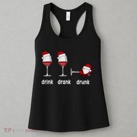 Funny Christmas Wine Grammar Verb Conjugation Party Women's Tank Top thumb 3