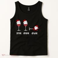 Funny Christmas Wine Grammar Verb Conjugation Party Tank Top thumb 2