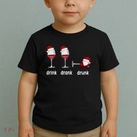 Funny Christmas Wine Grammar Verb Conjugation Party Toddler T-Shirt thumb 2