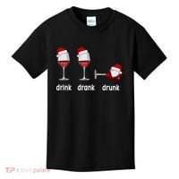 Funny Christmas Wine Grammar Verb Conjugation Party Kids T-Shirt thumb 0