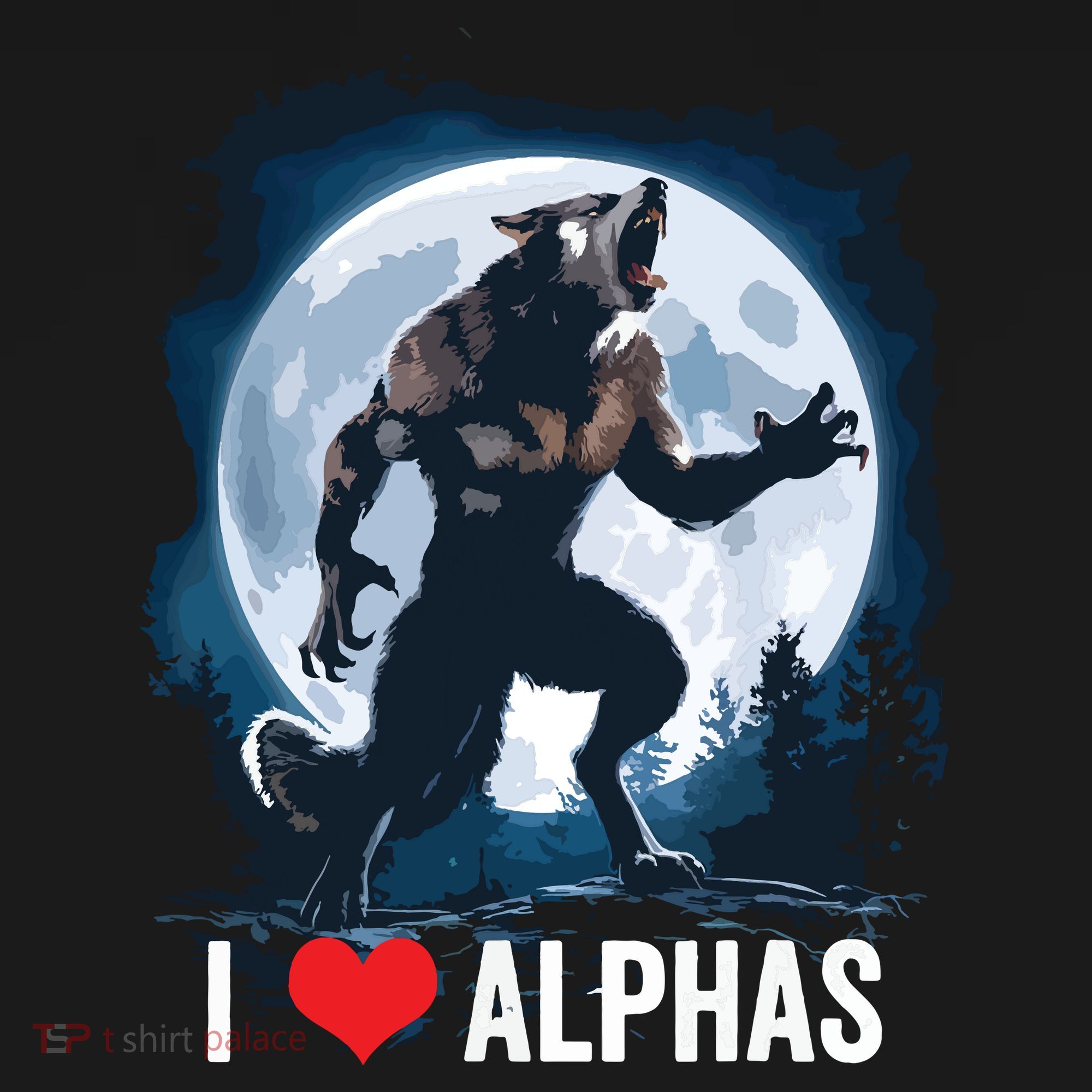 Funny Cringe Werewolf Wolf Meme I Heart Alphas I Love Alphas Mousepad