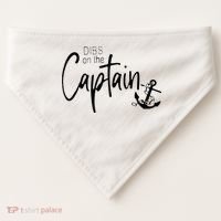 Funny Captain Wife Dibs On The Captain USA-Made Doggie Bandana thumb 0