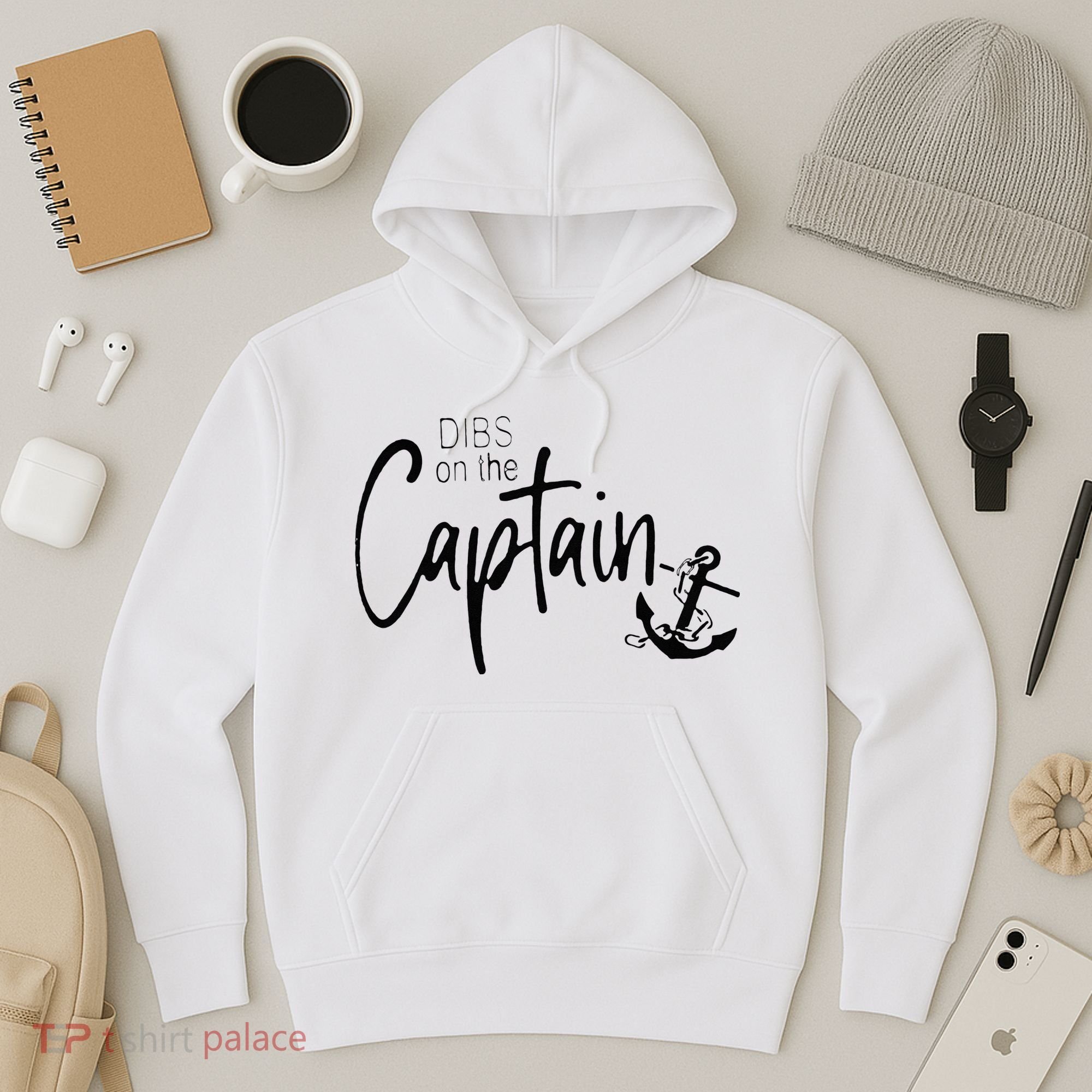 Funny Captain Wife Dibs On The Captain Hoodie