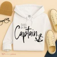 Funny Captain Wife Dibs On The Captain Hoodie thumb 4