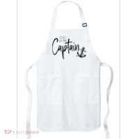 Funny Captain Wife Dibs On The Captain Apron thumb 0