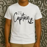Funny Captain Wife Dibs On The Captain T-Shirt thumb 3
