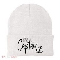 Funny Captain Wife Dibs On The Captain Beanie thumb 0