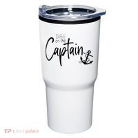 Funny Captain Wife Dibs On The Captain Tumbler thumb 0