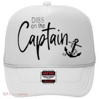 Funny Captain Wife Dibs On The Captain Hat thumb 0