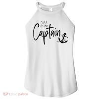 Funny Captain Wife Dibs On The Captain Women's Perfect Tri Rocker Tank thumb 0
