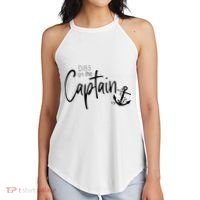 Funny Captain Wife Dibs On The Captain Women's Perfect Tri Rocker Tank thumb 2