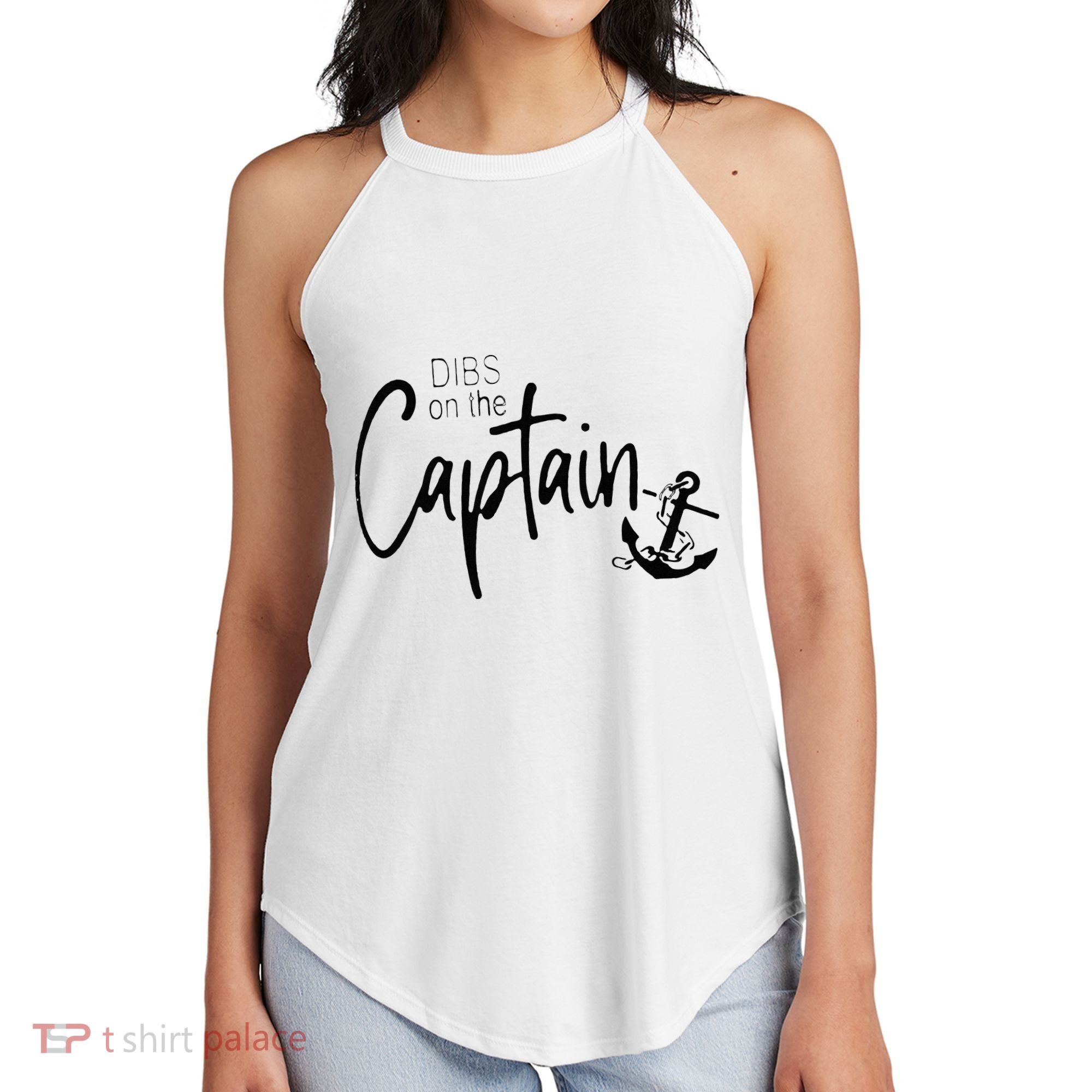 Funny Captain Wife Dibs On The Captain Women's Perfect Tri Rocker Tank