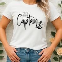 Funny Captain Wife Dibs On The Captain Women's T-Shirt thumb 2
