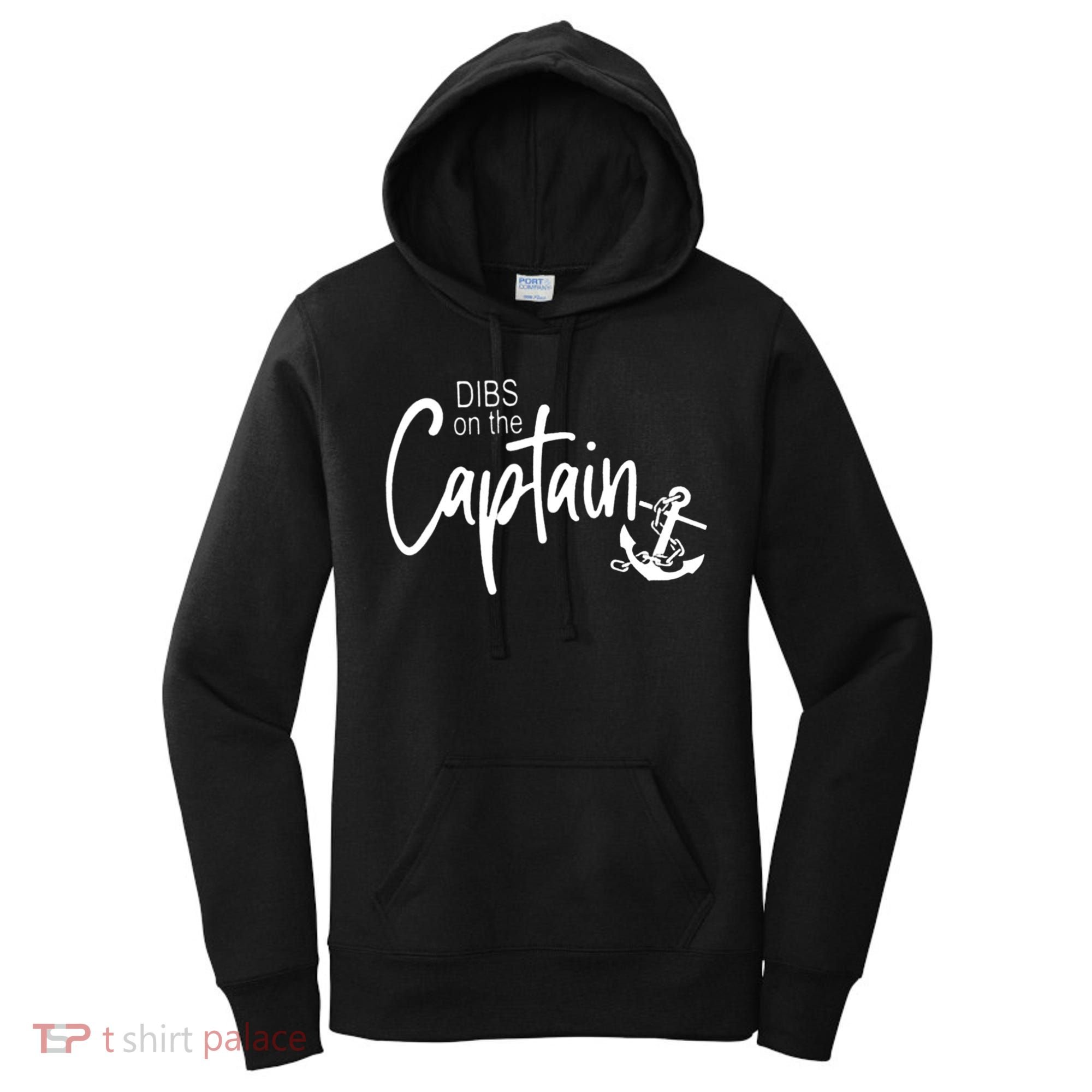 Funny Captain Wife Dibs On The Captain Women's Hoodie