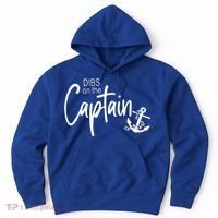 Funny Captain Wife Dibs On The Captain Hoodie thumb 0