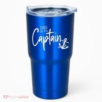 Funny Captain Wife Dibs On The Captain Tumbler thumb 0