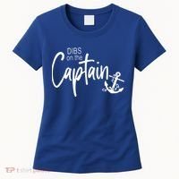 Funny Captain Wife Dibs On The Captain Women's T-Shirt thumb 0