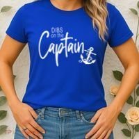 Funny Captain Wife Dibs On The Captain Women's T-Shirt thumb 2