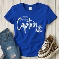 Funny Captain Wife Dibs On The Captain Women's T-Shirt thumb 3