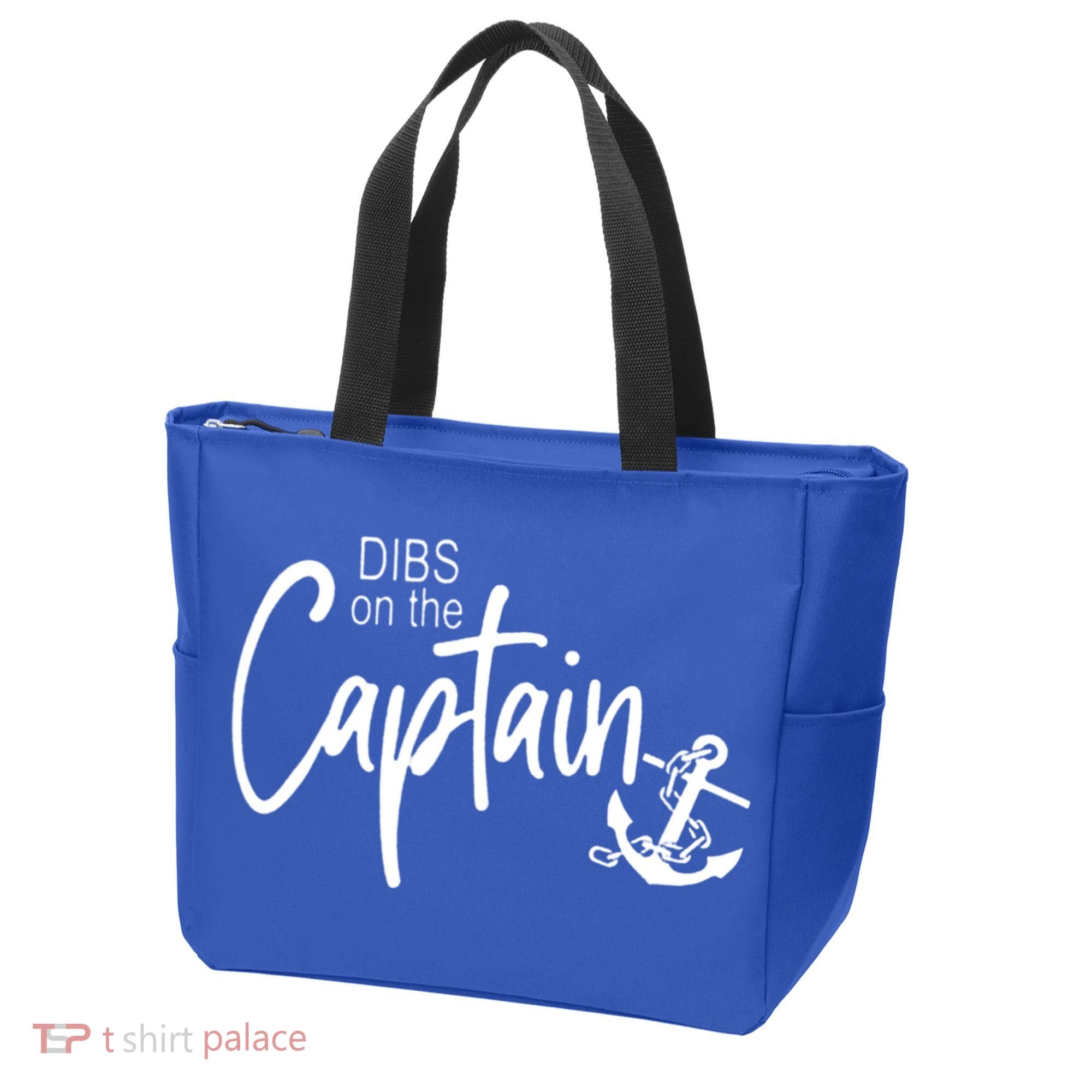 Funny Captain Wife Dibs On The Captain Tote Bag