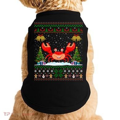 Funny Crabs Xmas Gift Santa Hat Ugly Crab Christmas Cool Gift Doggie Tank