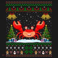 Funny Crabs Xmas Gift Santa Hat Ugly Crab Christmas Cool Gift Women's Hoodie thumb 2
