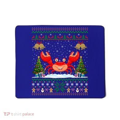 Funny Crabs Xmas Gift Santa Hat Ugly Crab Christmas Cool Gift Mousepad