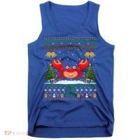 Funny Crabs Xmas Gift Santa Hat Ugly Crab Christmas Cool Gift Tank Top thumb 0