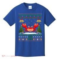 Funny Crabs Xmas Gift Santa Hat Ugly Crab Christmas Cool Gift Kids T-Shirt thumb 0