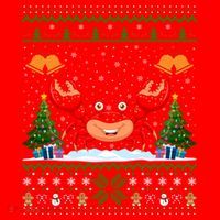 Funny Crabs Xmas Gift Santa Hat Ugly Crab Christmas Cool Gift Santa Hat thumb 1