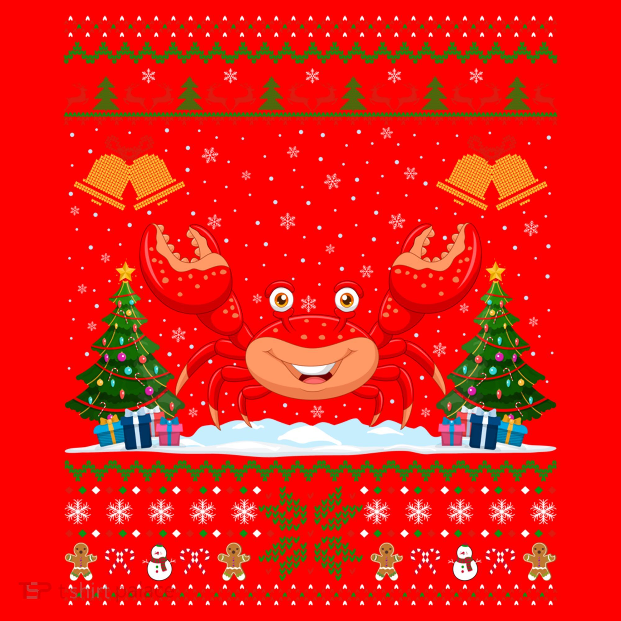 Funny Crabs Xmas Gift Santa Hat Ugly Crab Christmas Cool Gift Santa Hat