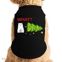 Funny Christmas XMas Cat What? Doggie Tank thumb 0