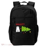 Funny Christmas XMas Cat What? Backpack thumb 0